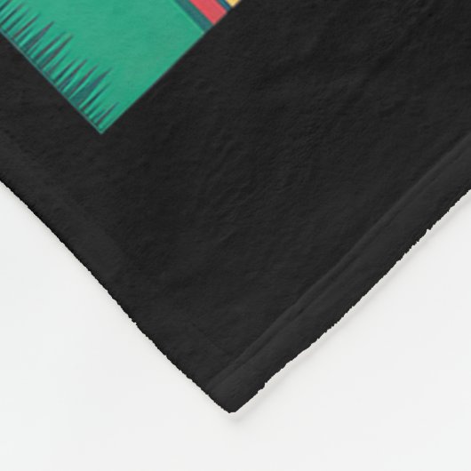 Santa Bigfoot Christmas Lights Funny Sasquatch Bel Fleece Deken (Hoek)