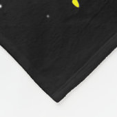 Santa Bigfoot Christmas Lights Funny Sasquatch Bel Fleece Deken (Hoek)