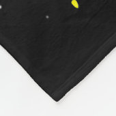 Santa Bigfoot Christmas Lights Funny Sasquatch Bel Fleece Deken (Hoek)