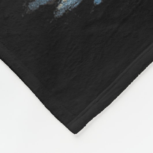 Santa Bigfoot Christmas Lights Funny Sasquatch Fleece Deken (Hoek)