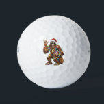 Santa Bigfoot Christmas Lights Rock Funny Golfballen<br><div class="desc">Santa Bigfoot Kerstverlichting Rock Grappige Sasquatch Geloof</div>
