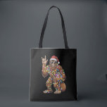 Santa Bigfoot Christmas Lights Rock Funny Tote Bag<br><div class="desc">Santa Bigfoot Kerstverlichting Rock Grappige Sasquatch Geloof</div>