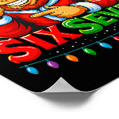 Santa Bigfoot Christmas Sasquatch 67 Funny Meme Si Poster (Hoek)