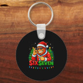 Santa Bigfoot Christmas Sasquatch 67 Funny Meme Si Sleutelhanger (Voorkant)