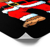 Santa Bigfoot Christmas Tree Sasquatch 67 Six Seve Poster (Hoek)