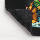 Santa Bigfoot Christmas Tree Turkey Reindeer Thank Muismat (Hoek)