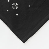 Santa Bigfoot Christmas Tree Xmas Lights Funny Sas Fleece Deken (Hoek)