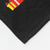 Santa Bigfoot Christmas Tree Xmas Lights Funny Sas Fleece Deken (Hoek)