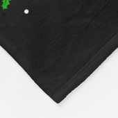 Santa Bigfoot Christmas Tree Xmas Lights Funny Sas Fleece Deken (Hoek)