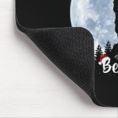 Santa bigfoot kerst rock roll sasquatch geloof muismat (Hoek)