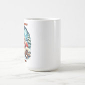 Santa bij de gezellige open haard koffiemok (Center)