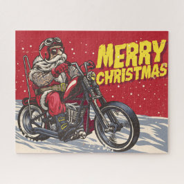 Santa Biker Jigzaag Puzzle Legpuzzel