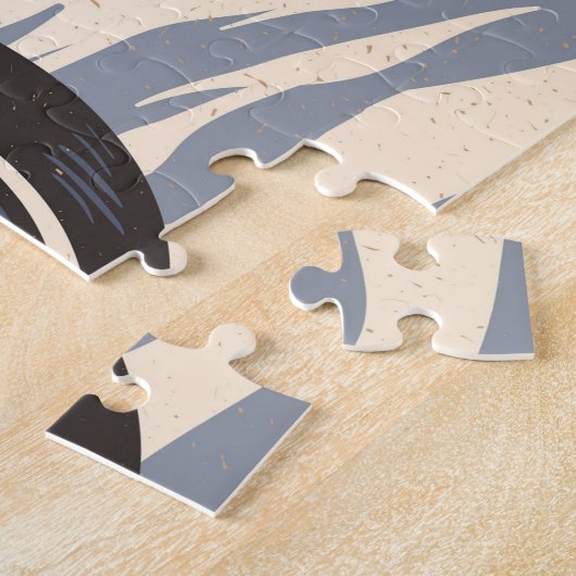 Santa Biker Jigzaag Puzzle Legpuzzel (Zijkant)