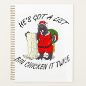 Santa Bin Kip Planner (Voorkant)