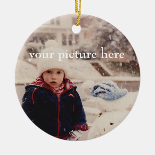 Santa Bird foto ornament (Voorkant)