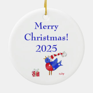 Santa Bird foto ornament