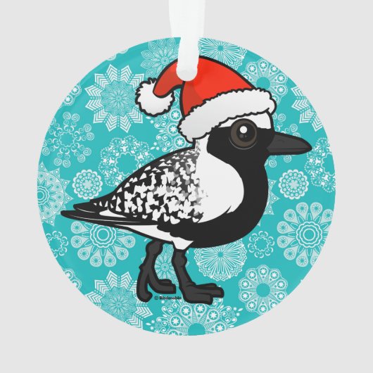 Santa Black-bellied Plover Ornament (achterkant)