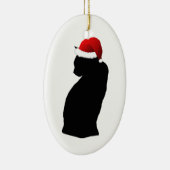 Santa Black Cat Ornament (Rechts)