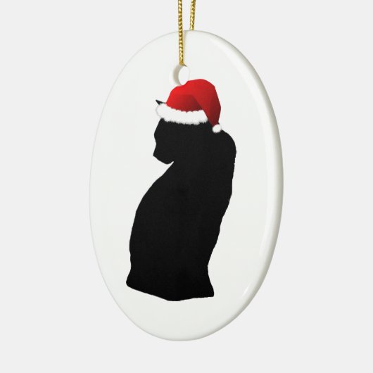 Santa Black Cat Ornament (Links)