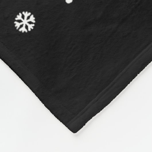 Santa Black Toy Odle In Christmas Sock Pajama  Fleece Deken (Hoek)