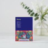 SANTA  blauw Visitekaartje (Staand voorkant)