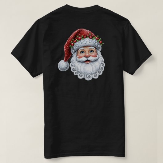 Santa Bling-Bling T-shirt (Design achterkant)