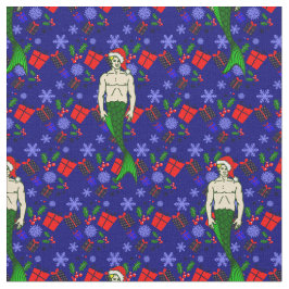 santa blonde merman lelijke xmas mermaid giften stof