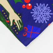 santa blonde merman ugly xmas mermaid gifts fleece deken (Hoek)