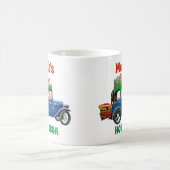Santa Blue Car-kerstcadeautjes met warmtecacao Koffiemok (Center)
