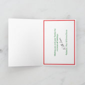 Santa Blue Crab met Mallet Christmas Kaart Custom (Binnen)