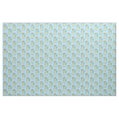 Santa Blue Pastel Vintage Kerstmis Stof (Yard (91,4 cm))