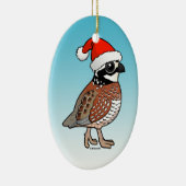 Santa Bobwhite Keramisch Ornament (Rechts)