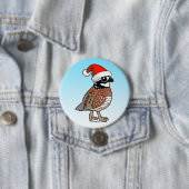 Santa Bobwhite Ronde Button 7,6 Cm (In situ)