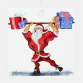 Santa Bodybuilder Grappige Kerst Ornament Gift