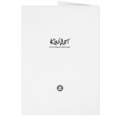 Santa Booby Bird kerstKaart (Achterkant)