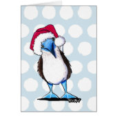Santa Booby Bird kerstKaart (Voorkant)