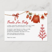 Santa Books for Baby Card Informatiekaartje (Voorkant)