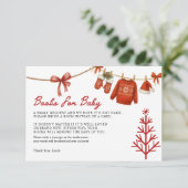 Santa Books for Baby Card Informatiekaartje (Staand voorkant)