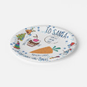 Santa Bord Christmas Doodle art design (Gekanteld)