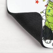 Santa Border Collie Christmas Border Collie Dog Mo Muismat (Hoek)