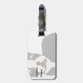 Santa Boston Bagagelabel (Achterkant verticaal)