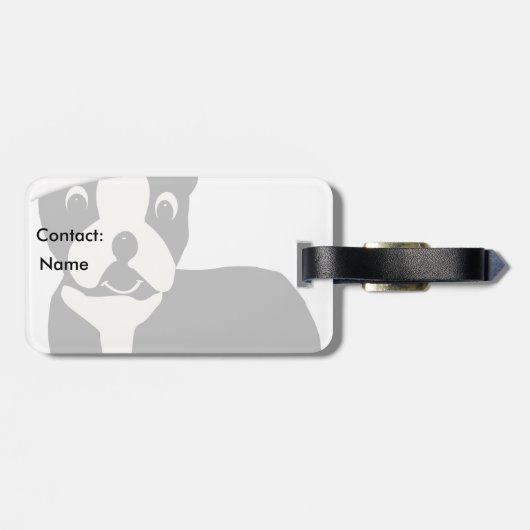 Santa Boston Bagagelabel (Achterkant horizontaal)