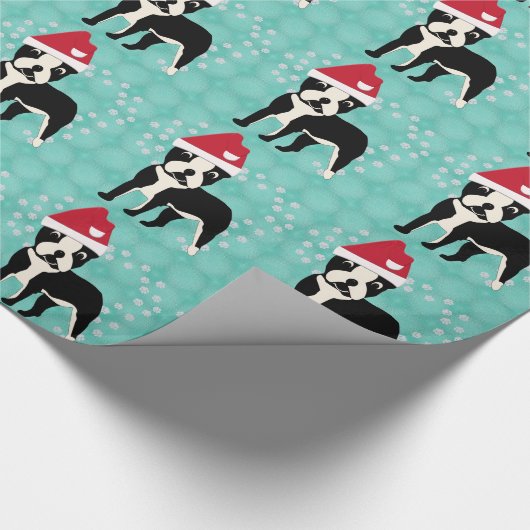 Santa Boston Cadeaupapier (Hoek)