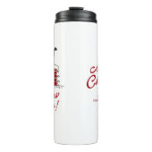 Santa Bottoms Up Funny Christmas Holiday Thermosbeker (Voorkant)