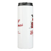 Santa Bottoms Up Funny Christmas Holiday Thermosbeker (Achterkant)