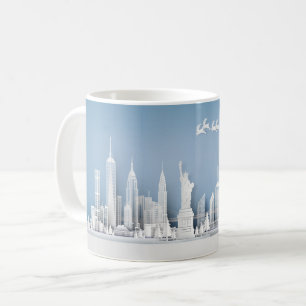 Santa boven New York City Kerstmug Koffiemok