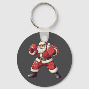 Santa Boxing Lover Funny Mma Muay Thai Boxer Chris Sleutelhanger