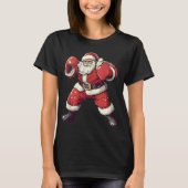 Santa Boxing Lover Funny Mma Muay Thai Boxer Chris T-shirt (Voorkant)