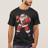 Santa Boxing Lover Funny Mma Muay Thai Boxer Chris T-shirt (Voorkant)