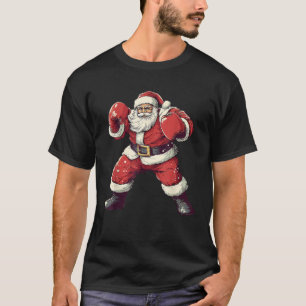 Santa Boxing Lover Funny MMA Muay Thai Boxer Chris T-shirt